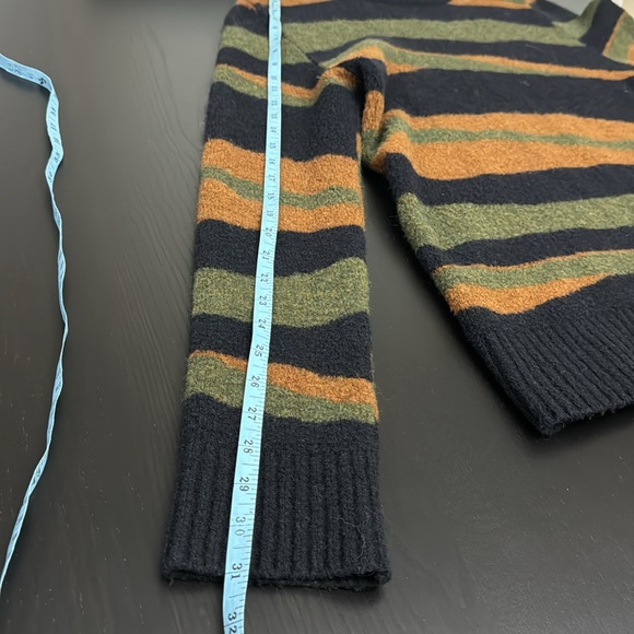 Black green and brown striped ZARA Man sweater - Picture 6 of 6